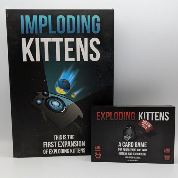 Exploding Kittens NSFW Deck + Streaking Kittens + Imploding Kittens Complete GUC - Picture 1 of 6